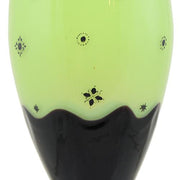 Loetz 10" Black and Green Vase with Enameled Decor, c. 1916 by Dagobert Peche Loetz 
