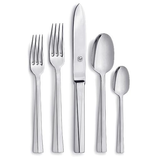 Duecento Stainless Steel 5-Piece Flatware Place Setting