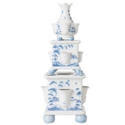 Country Estate Delft Blue Tulipiere Tower Set of 3, Garden Follies by Juliska Vases, Bowls, & Objects Juliska 