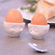 Faces Porcelain Egg Cup, Set of 2 Dinnerware Smile Germany 