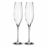 Elegance Optic 10.1 oz. Classic Champagne Flute, Set of 2 by Waterford Stemware Waterford 