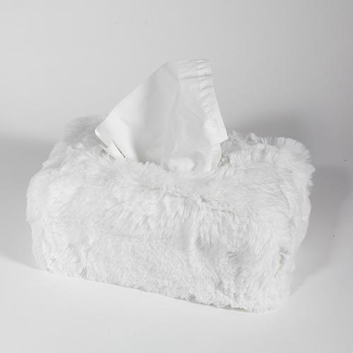 Evelyne Prelonge ティッシュボックス Faux Fur Tissue Box Cover, Square or Rectangle by Evelyne