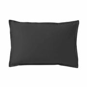 Teophile Solid Color Organic Sateen Pillow Cases by Alexandre Turpault Bedding Alexandre Turpault Standard Eclipse 