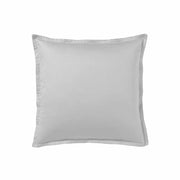 Teophile Solid Color Organic Sateen Pillow Shams by Alexandre Turpault Bedding Alexandre Turpault Euro Silver 