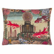 Exotic Fish - Carmine 24" x 18" Rectangular Pillow by John Derian Throw Pillows John Derian 