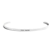 F*ck Cancer Stainless Steel Bracelet by Twisted Wares Jewelry Twisted Wares Stainless Steel 