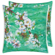Fleur D' Assam 22" x 22" Square Throw Pillow by Designers Guild Throw Pillows Designers Guild Emerald 