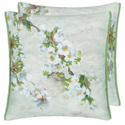 Fleur D' Assam 22" x 22" Square Throw Pillow by Designers Guild Throw Pillows Designers Guild Platinum 