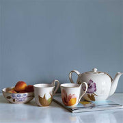 Flora High Handle Cup & Saucer, Morning Glory, 9 oz. by Royal Copenhagen Coffee & Tea Cups Royal Copenhagen 