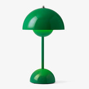 Verner Panton Flower Pot VP9 Portable LED Indoor/Outdoor* Table Lamp by &tradition &Tradition Signal Green 