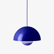 Verner Panton Flowerpot VP1 Suspension Lamp, 9.1"Ø by &tradition &Tradition Cobalt Blue 