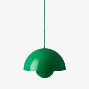 Verner Panton Flowerpot VP1 Suspension Lamp, 9.1"Ø by &tradition &Tradition Signal Green 