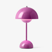 Verner Panton Flower Pot VP9 Portable LED Indoor/Outdoor* Table Lamp by &tradition &Tradition Tangy Pink 