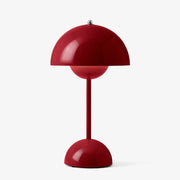 Verner Panton Flower Pot VP9 Portable LED Indoor/Outdoor* Table Lamp by &tradition &Tradition Vermillion Red 