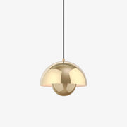 Verner Panton Flowerpot VP1 Suspension Lamp, 9.1"Ø by &tradition &Tradition Polished Brass 