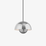 Verner Panton Flowerpot VP1 Suspension Lamp, 9.1"Ø by &tradition &Tradition Polished Stainless Steel 