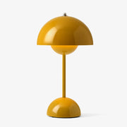 Verner Panton Flower Pot VP9 Portable LED Indoor/Outdoor* Table Lamp by &tradition &Tradition Mustard Yellow 