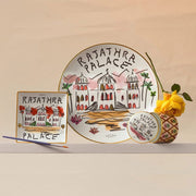 Rajathra Palace Porcelain Keepsake Box by Luke Edward Hall for Richard Ginori Jewelry & Trinket Boxes Richard Ginori 