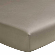 Teophile Solid Color Organic Sateen Fitted Sheet by Alexandre Turpault Bedding Alexandre Turpault Twin Gazelle 