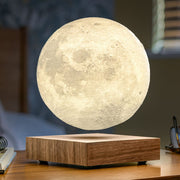 The Original Smart Moon Lamp with 3 Light Modes Gingko Walnut Wood 