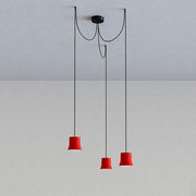 Giò Light Cluster Suspension Lamp by Patrick Norguet for Artemide Lighting Artemide Red 