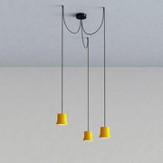 Giò Light Cluster Suspension Lamp by Patrick Norguet for Artemide Lighting Artemide Yellow 