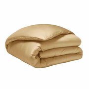 Teophile Solid Color Organic Sateen Duvet Cover by Alexandre Turpault Bedding Alexandre Turpault Twin Gold 