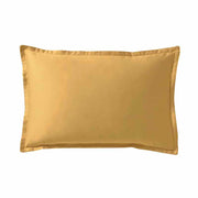 Teophile Solid Color Organic Sateen Pillow Cases by Alexandre Turpault Bedding Alexandre Turpault Standard Gold 