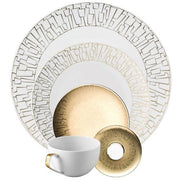 TAC 02 Skin Gold Dinner Plate by Walter Gropius for Rosenthal Dinnerware Rosenthal 
