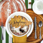 Pumpkin Die-Cut Placemats, set of 12 by Hester & Cook Placemats Hester & Cook 