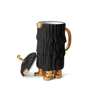 Haas Mojave Coffee and Tea Pot, Black/Gold by L'Objet Dinnerware L'Objet 