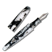 Rings Black/White Pen by Robert & Trix Haussmann for Acme Studio Pen Acme Studio Fountain Pen 