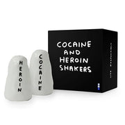 Heroin & Cocaine Salt and Pepper Shakers by David Shrigley Salt & Pepper Third Drawer Down 