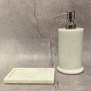 White Marble Bathroom Accessory Collection Amusespot 