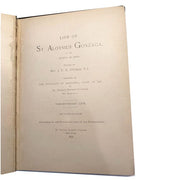 The Life of St. Aloysius Gonzaga Tercentenary Edition HBK Rev. J.F.X. O'Conor, editor 1891 Amusespot 
