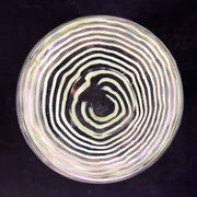 Dot Optic Yellow Threaded Libbey Nash Art Glass Vase, 8.5" Amusespot 