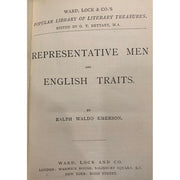 Representative Men and English Traits by Ralph Waldo Emerson, c. 1890 Amusespot 