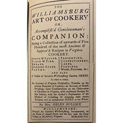 The Williamsburg Art of Cookery or Accomplish'd Gentlewoman's Companion by Helen Bullock, First Edition, 1938 Books Amusespot 