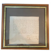 Framed Receipt Document Linlithgow Scotland September 1697 Amusespot 