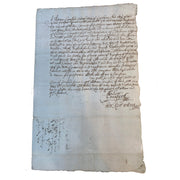 Framed Document Linlithgow Scotland 1687 Concerning Andrew Crawford, Sheriff Amusespot 