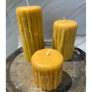 Natural Beeswax Hand Dipped Drip Pillar Candle Candles Beeswax Candles 