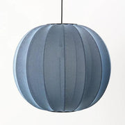 Knit-Wit 60 Pendant Suspension Lamp, 23.6" by ISKOS-BERLIN for Made by Hand Lighting Made by Hand Stone Blue 