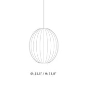 Knit-Wit 65 Pendant Suspension Lamp, 33.8" by ISKOS-BERLIN for Made by Hand Lighting Made by Hand 