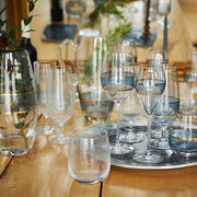 Panthera Glassware: Indigo Double Old Fashioned, Set of 2 by Michael Wainwright Glassware Michael Wainwright 