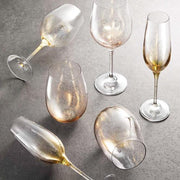 Orion 9.5" 24K Gold Champagne Flute Set of 4 by Kim Seybert Glassware Kim Seybert 