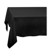 Linen Sateen Tablecloth by L'Objet Table Cloth L'Objet Black Medium 
