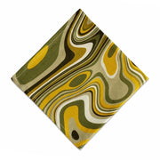 Green & Yellow Waves Linen Sateen Napkin, Set of 4 by L'Objet Napkins L'Objet 