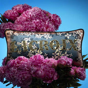 Lacroix Cherry! Bleu Denim 24" x 12" Rectangular Throw Pillow by Christian Lacroix Throw Pillows Christian Lacroix 