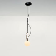 nh Single Suspension Lamp by Neri & Hu for Artemide Lighting Artemide nh 14 