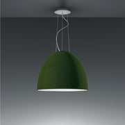 Nur Suspension Lamp by Ernesto Gismondi for Artemide Lighting Artemide Gloss Green Classic Traditional Socket